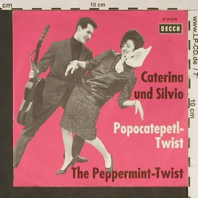 Caterina & Silvio: Popocatepetl-Twist, cover only, Decca(D 19 278), D,  - Cover - T848 - 2,50 Euro