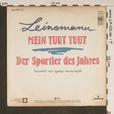 Leinemann: Mein Tuut Tuut, m-/vg+, Mercury(880 873), D, 1985 - 7inch - T879 - 2,00 Euro