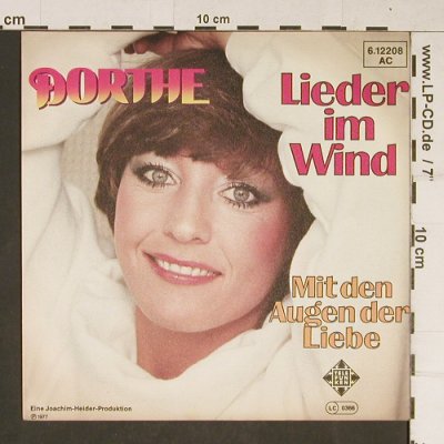 Dorthe: Lieder im Wind / Mit den Augen der, Telefunken (6.12208 AC), D, 1977 Typ: 7" Best.-Nr.: T969 Preis: 3,00 Euro