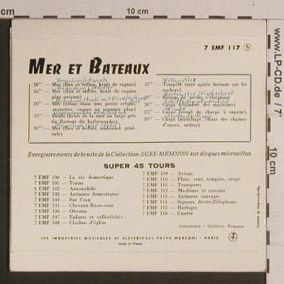 Bruitage Cinema - Vol.18: Mer et Bateaux, 10 Tr., La Voix De Son Maitre(7 EMF 117), F, woc,  - EP - S8334 - 3,00 Euro