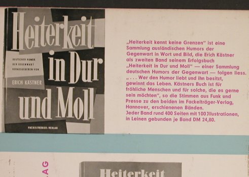 Kästner,Erich - Liest d. Vorwort zu: Heiterkeit kennt keine Grenzen, Schmidt-Küster GmbH (006 383), D,vg+/vg+ Typ: 7" Best.-Nr.: S8675 Preis: 2,50 Euro