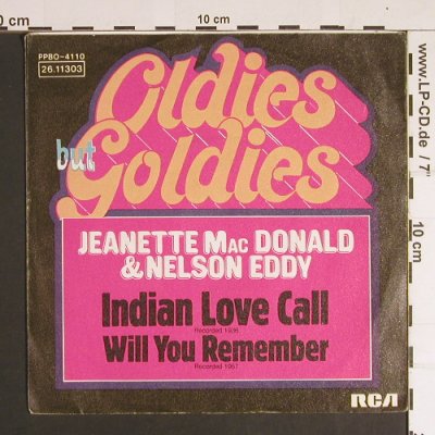 Mac Donald,Jeanette & Nelson Eddy: Indian Love Call-Will you remember, RCA(26.11303), D,  - 7inch - S8684 - 2,50 Euro