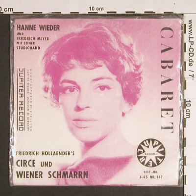 Wieder,Hanne: Circe/Wiener Schmarrn(F.Hollaender), Jupiter (J-45 / Nr.147), D Typ: 7" Best.-Nr.: S8685 Preis: 4,00 Euro