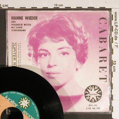 Wieder,Hanne: Circe/Wiener Schmarrn(F.Hollaender), Jupiter (J-45 / Nr.147), D Typ: 7" Best.-Nr.: S8685 Preis: 4,00 Euro