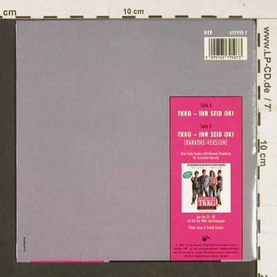Drachenauge - Frank Zander: TKKG Ihr seid Ok!*2 (KaraokeVers), Herzklang (HER 657950 7), D, 1992 Typ: 7" Best.-Nr.: S9394 Preis: 3,00 Euro