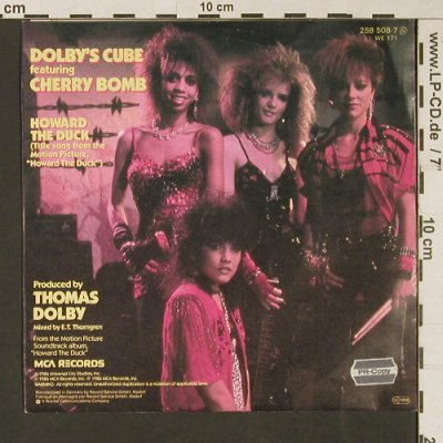 Dolby's Cube feat. Bomb,Cherry: Howard The Duck, MCA (258-508-7), D, 1986 Typ: 7" Best.-Nr.: S9414 Preis: 3,00 Euro