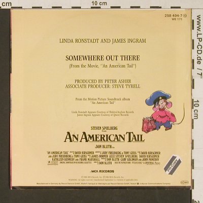An American Tail: Ronstadt,Linda and Ingram,James, MCA (258 494-7), D, 1986 Typ: 7" Best.-Nr.: S9415 Preis: 2,50 Euro