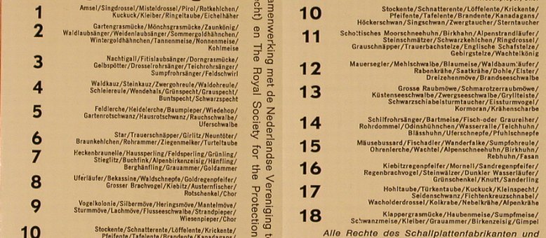 Listen The Birds 15: So singen die Vögel, John Kirby, HDV 16, D Typ: EP Best.-Nr.: T1149 Preis: 4,00 Euro