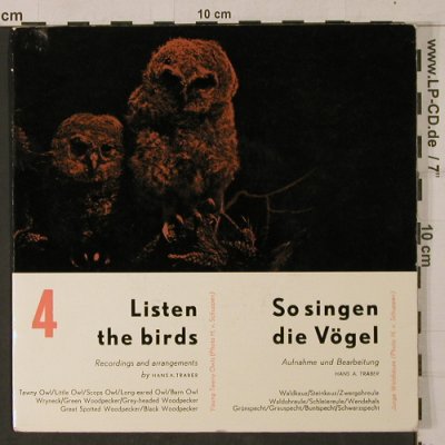 Listen The Birds  4: So singen die Vögel, H.A.Traber, EPHT 9, D Typ: EP Best.-Nr.: T1150 Preis: 4,00 Euro