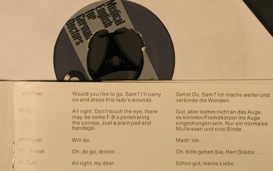 Medical English for German Doctors: Road Accident,Foc, injured playable, Macrodex/Knoll AG (350/72-10), D,Booklet Typ: 7" Best.-Nr.: T1176 Preis: 4,00 Euro
