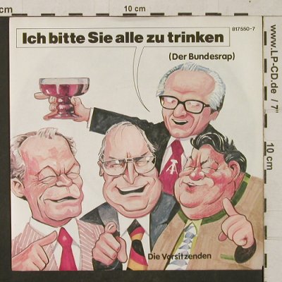 Vorsitzenden, Die: Ich bitte Sie alle zu trinken, RAP, Metronome(817 550-7), D, 1984 - 7inch - T1324 - 2,00 Euro