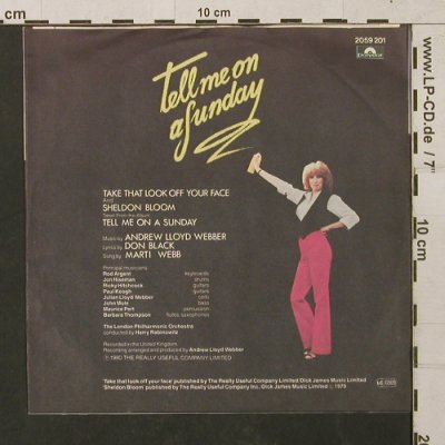 Tell me on a Sunday: Take that Look off your Face, Polydor (2059 201), D, 1980 Typ: 7" Best.-Nr.: T1441 Preis: 2,50 Euro