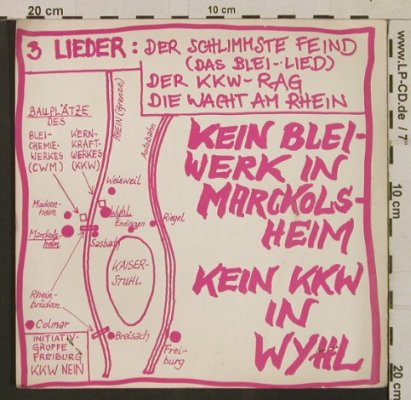 V.A.Die Wacht am Rhein - KKW-Nein!: Der schlimmste Feind, Foc,Flugblatt, Trikont (US 4/S86), D Typ: EP Best.-Nr.: T1741 Preis: 10,00 Euro