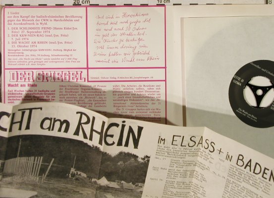 V.A.Die Wacht am Rhein - KKW-Nein!: Der schlimmste Feind, Foc,Flugblatt, Trikont (US 4/S86), D Typ: EP Best.-Nr.: T1741 Preis: 10,00 Euro