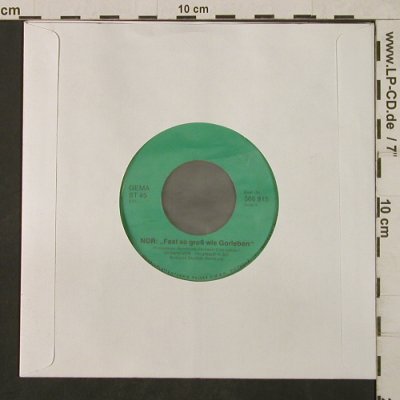 Rundfunk-Fernseh-Film-Union/VerbNDR: Fast so groß wie Gorleben,m/NoCover, Albrecht Song (566 915), AudiplexHH Typ: 7" Best.-Nr.: T1859 Preis: 7,50 Euro