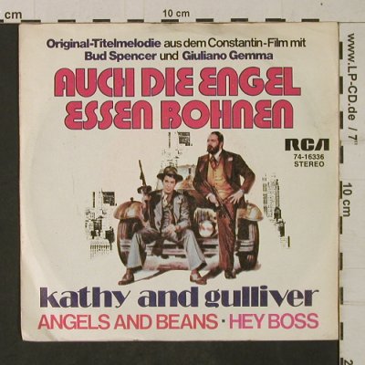 Auch Die Engel Essen Bohnen: Kathy&Gulliver-BudSpencer,G.Gemma, RCA(74-16336), D, vg+/vg+, 1973 - 7inch - T1944 - 2,50 Euro