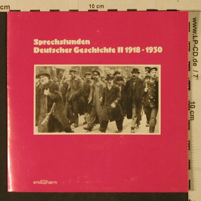 V.A.Sprechstunden Deut. Geschichte: 2-1918-1930, Foc (Dokum. in german), Teldec/Endopharm(TST 78 112), D, 33 rpm, 1974 - 7inch - T2053 - 3,00 Euro