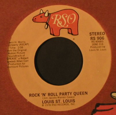 Grease:John Travolta/O. Newton-John: SummerNights/L.St.Louis: R'n'Rparty, RSO (RS 906), US, FLC, 1978 Typ: 7" Best.-Nr.: T2221 Preis: 3,00 Euro