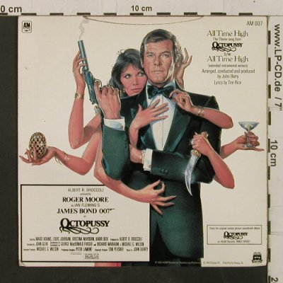 Octopussy - Coolidge,Rita: All Time High/All Time High (Inst.), AM (AM 007), UK, 1983 Typ: 7" Best.-Nr.: T2365 Preis: 3,00 Euro