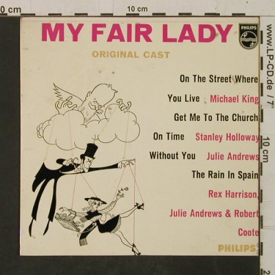 My Fair Lady: Original Cast, Philips (429 418), D, 1962 Typ: EP Best.-Nr.: T2453 Preis: 3,00 Euro