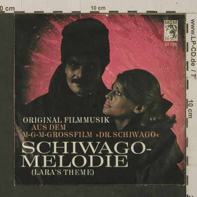 Dr. Schiwago: Lara's Theme/Main Title by M. Jarre, MGM (61 128), D, 1967 Typ: 7" Best.-Nr.: T2598 Preis: 2,50 Euro