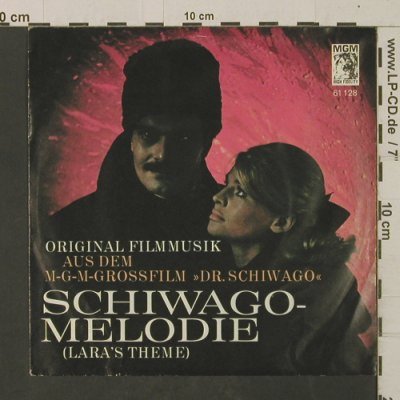 Dr. Schiwago: Lara's Theme/Main Title by M. Jarre, MGM (61 128), D, 1967 Typ: 7" Best.-Nr.: T2598 Preis: 2,50 Euro