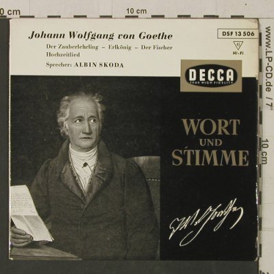 Goethe - Albin Skoda: Der Zauberlehrling,Erlkönig..., Decca (DSF 13 506), D Typ: EP Best.-Nr.: T2599 Preis: 3,00 Euro