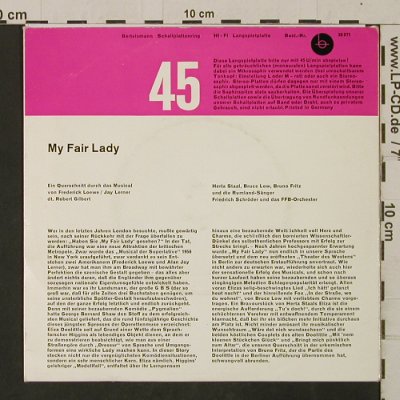 My Fair Lady: Ein Querschnitt durch das Musical, Bertelsman (36 071), D Typ: EP Best.-Nr.: T2607 Preis: 3,00 Euro