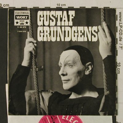 Gründgens,Gustaf: Aus "Faust", "Fiesco" und "Hamlet", Electrola(E 50 575), D,  - EP - T2705 - 3,00 Euro