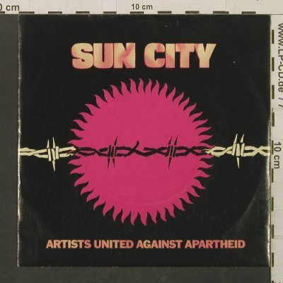 Sun City Artists Un. Against Aparth: Sun City / Not So Far Away, Manhattan (20 0927 7), D, 1985 Typ: 7" Best.-Nr.: T2786 Preis: 2,00 Euro