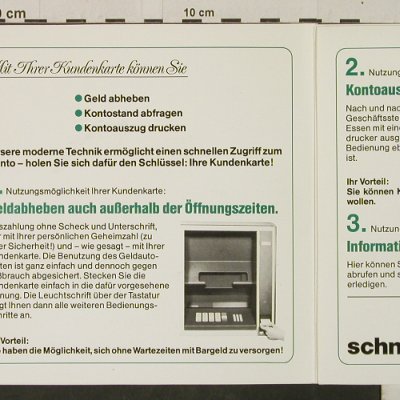 von Manger,Jürgen: Geldautomat/Olympia..auf n.L.A., Sparkasse Essen (66.10255), D, Foc Typ: 7" Best.-Nr.: T2877 Preis: 4,00 Euro
