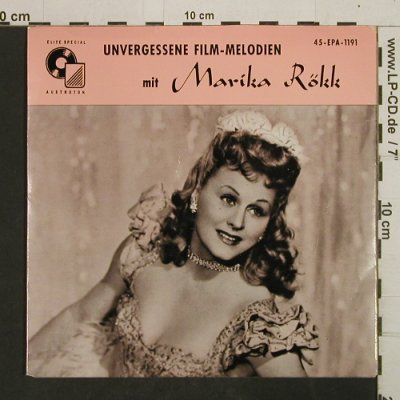 Rökk,Marika: Unvergessene Film-Melodien, Austroton(45-EPA-1191), D,m-/vg+,  - EP - T2931 - 4,00 Euro