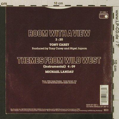 Carey,Tony: Room With A View /Theme Fr.WildWest, MCA (871 386-7), D, vg+/m-, 1988 Typ: 7" Best.-Nr.: T3373 Preis: 2,00 Euro