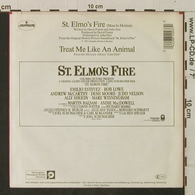 St.Elmos Fire: Soundtrack by John Parr, Mercury(884 003-7), D, 1984 - 7inch - T3442 - 2,00 Euro