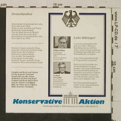 Das Lied der Deutschen: Die Geschichte,Gerhard Löwenthal, Konservative Aktion(A-8141), D, 1983 - 7inch - T3854 - 3,00 Euro