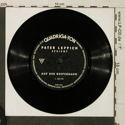 Pater Leppich: spricht auf der Reeperbahn,No Cover, Quadriga-Ton, D Typ: Flexi Best.-Nr.: T4078 Preis: 25,00 Euro