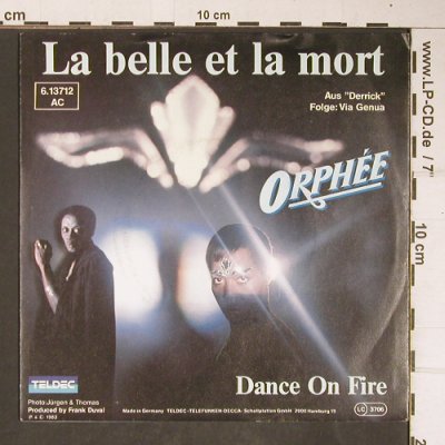 Derrick - Via Genua: La Belle Et La Mort , Orphèe, Teldec (6.13712 AC), D, 1983 Typ: 7" Best.-Nr.: T4173 Preis: 2,50 Euro