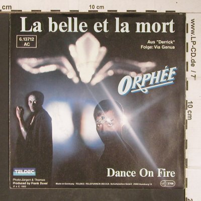 Derrick - Via Genua: La Belle Et La Mort , Orphèe, Teldec (6.13712 AC), D, 1983 Typ: 7" Best.-Nr.: T4173 Preis: 2,50 Euro