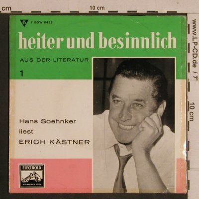 Soehnker,Hans: liest Erich Kästner, m-/vg+, Electrola(7 EGW 8438), D,  - EP - T4411 - 4,00 Euro