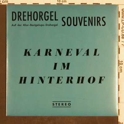 V.A.Drehorgel-Souvenirs: 45er-Bacigalupo-Drehorgel, Curt Baum(BAU 102), D,  - 7inch - T4940 - 4,00 Euro