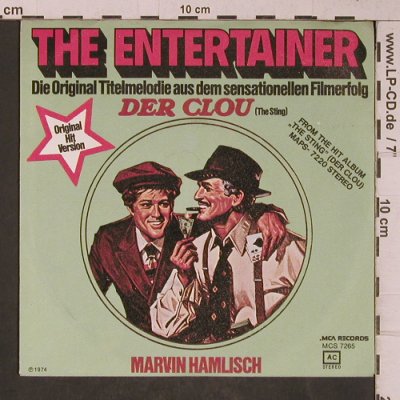 Hamlisch,Marvin: The Entertainer, The Sting, MCA (MCS 7265), D, 1974 Typ: 7" Best.-Nr.: T5325 Preis: 2,50 Euro