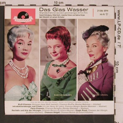 Das Glas Wasser: Gustaf Grünggens,Lilo Pulver..., Polydor(21 086 EPH), D, 1960 - EP - T5401 - 5,00 Euro