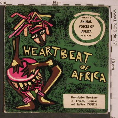 Animal Voicess of Africa Serie 2: Heartbest of Afrika,, vg+/vg+, Sapra Studio,NoBooklet(11.09.72), Kenia, 1972 - EP - T5445 - 3,00 Euro