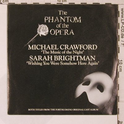 Phantom of the Opera: Crawford,Michael/Sara Brightman, Polydor (885 512-7), D, 1987 Typ: 7" Best.-Nr.: T5558 Preis: 5,00 Euro