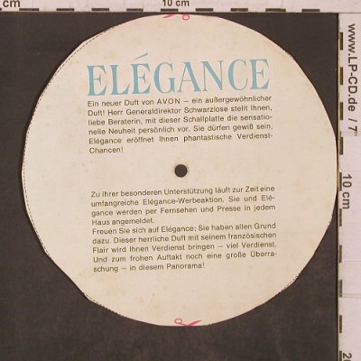Avon-Elegance die neue Duftnote: Info f.Beraterinen,K.Doldinger,vg+, Avon,33 rpm(), D,spoken, 1968 - Flexi - T5760 - 5,00 Euro