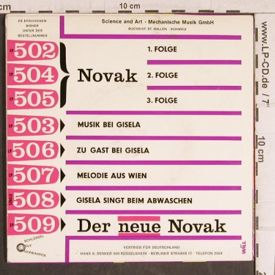 Gisela: Der Novak, IV.Folge, Science and Art (509), A Typ: 7" Best.-Nr.: T5787 Preis: 4,00 Euro