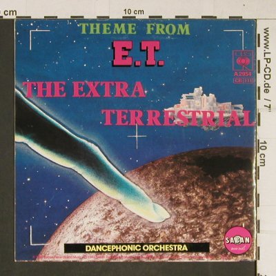 E.T., Dancephonic Orchestra: Theme fr. E.T. The Extra Terrestial, CBS (CBSA 2954), NL, 1982 Typ: 7" Best.-Nr.: T669 Preis: 3,00 Euro