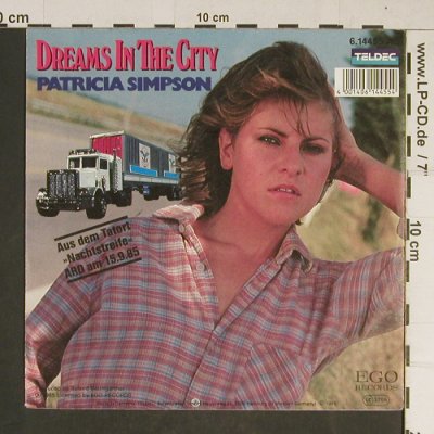 Tatort - Nachtstreife: Dreams in the City,Patricia Simpson, Teldec/Ego Rec.(6.14455), D, 1985 - 7inch - T728 - 2,50 Euro