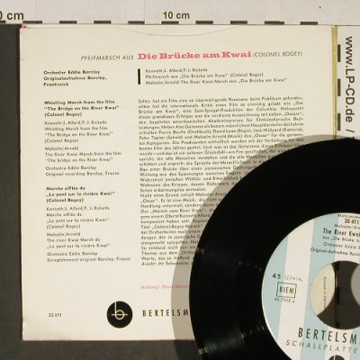 Die Brücke am Kwai: Colonel Bogey, by Orch.Eddy Barclay, Bertelsmann (35 411), D Typ: 7" Best.-Nr.: T732 Preis: 3,00 Euro