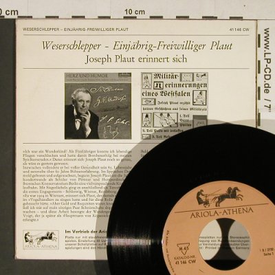 Plaut,Joseph: Weserschlepper Einj.-Freiw. Plaut, Ariola-Athena (41 146 CW), D,vg+/m- Typ: 7" Best.-Nr.: T734 Preis: 3,00 Euro